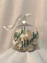 Load image into Gallery viewer, Bah! Humbug! Upcycled Book Ornament