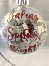 Load image into Gallery viewer, Baking Spirits Bright Upcycled Cookbook Ornament