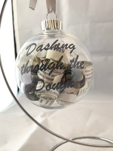 Load image into Gallery viewer, Dashing Through the Dough Upcycled Cookbook Ornament