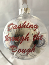 Load image into Gallery viewer, Dashing Through the Dough Upcycled Cookbook Ornament