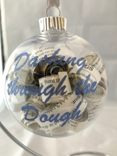 Load image into Gallery viewer, Dashing Through the Dough Upcycled Cookbook Ornament
