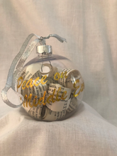 Load image into Gallery viewer, Peace on Middle Earth Upcycled Book Ornament