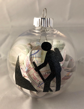 Load image into Gallery viewer, Map Ornament with Hiker/Backpacker