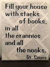 Load image into Gallery viewer, Dr Seuss Book Canvas