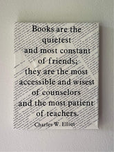 Load image into Gallery viewer, Books are the Quietest of Friends Canvas