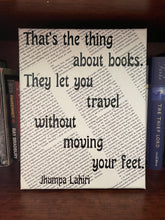 Load image into Gallery viewer, Books Let You Travel Canvas