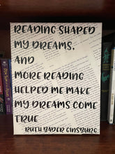 Load image into Gallery viewer, Ruth Bader Ginsburg Book Quote Canvas