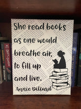 Load image into Gallery viewer, She Reads Books Quote Canvas