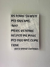 Load image into Gallery viewer, Ruth Bader Ginsburg Book Quote Canvas