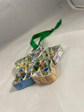 Load image into Gallery viewer, Map Ornament - Flower, Star, Poinsettia