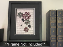 Load image into Gallery viewer, Quilled Flower Book Art - Asexual Pride Flag
