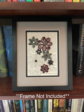 Load image into Gallery viewer, Quilled Flower Book Art - Asexual Pride Flag