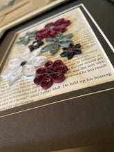 Load image into Gallery viewer, Quilled Flower Book Art - Asexual Pride Flag