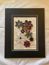 Load image into Gallery viewer, Quilled Flower Book Art - Asexual Pride Flag