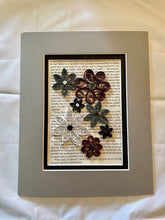 Load image into Gallery viewer, Quilled Flower Book Art - Asexual Pride Flag