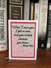 Load image into Gallery viewer, Anniversary Love Quote Book Greeting Card