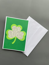 Load image into Gallery viewer, St. Patrick’s Day Shamrock Greeting Card