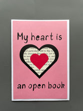 Load image into Gallery viewer, My Heart is an Open Book Greeting Card