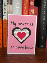 Load image into Gallery viewer, My Heart is an Open Book Greeting Card