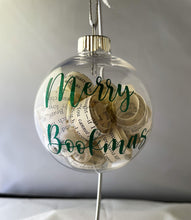 Load image into Gallery viewer, Merry Bookmas Upcycled Book Ornament