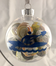 Load image into Gallery viewer, Map Ornament with Kayaker