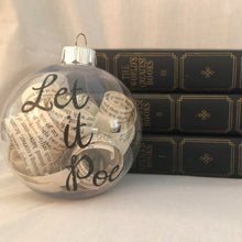 Load image into Gallery viewer, Let It Poe Book Ornament