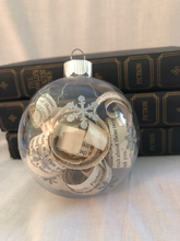 Load image into Gallery viewer, Snowflake Upcycled Book Ornament