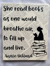 Load image into Gallery viewer, Book Quote Canvas: Dr. Seuss Fill Your House with Stack of Books (8x10 Inches)
