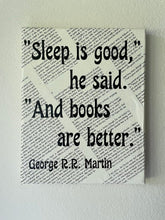 Load image into Gallery viewer, Book Quote Canvas: Dr. Seuss Fill Your House with Stack of Books (8x10 Inches)
