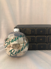 Load image into Gallery viewer, Season&#39;s Readings Upcycled Book Ornament
