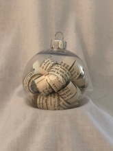 Load image into Gallery viewer, Season&#39;s Readings Upcycled Book Ornament
