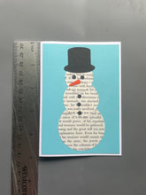 Load image into Gallery viewer, Snowman Book Greeting Card
