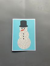 Load image into Gallery viewer, Snowman Book Greeting Card
